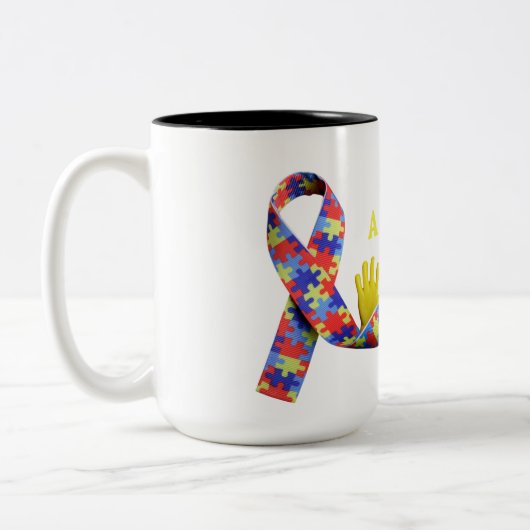 Autism Tweekleurige Koffiemok (Links)