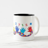 Autism Tweekleurige Koffiemok (Voorkant rechts)