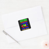 AUTISM VERKLAART Autisme Bewustheid Gift Autistic Vierkante Sticker (Envelop)