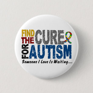 AUTISM vindt Cure 1 Ronde Button 5,7 Cm