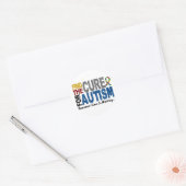 AUTISM vindt Cure 1 Ronde Sticker (Envelop)