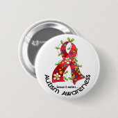 AUTISM Vloerlint 1 Ronde Button 5,7 Cm (Voorkant /achterkant)
