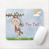 Autism^ voeg Jouw tekst-Mousepad toe Muismat (Met muis)