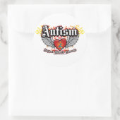 Autism Wings Ronde Sticker (Tas)