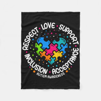 Autism Women Mannen respecteren liefdesondersteuni Fleece Deken