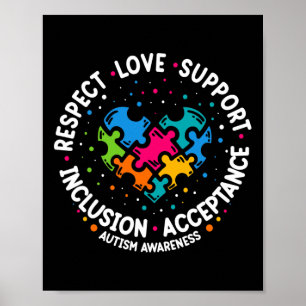 Autism Women Mannen respecteren liefdesondersteuni Poster
