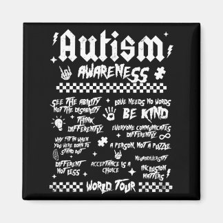 Autism World Tour Autism Awareness  Magneet