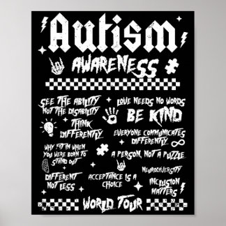 Autism World Tour Autism Awareness  Poster