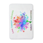 Autismboom in spectrum badmat (Voorkant Verticaal)