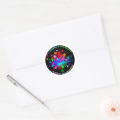 Autismboom in spectrum ronde sticker (Envelop)