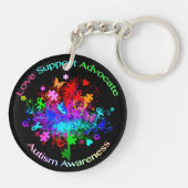 Autismboom in spectrum sleutelhanger (Achterkant)