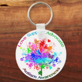 Autismboom in spectrum sleutelhanger (Voorkant)