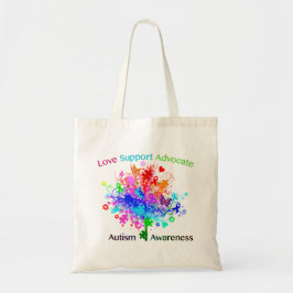 Autismboom in spectrum tote bag