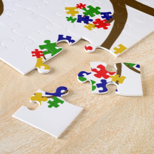 Autismboom van het leven legpuzzel (Zijkant)