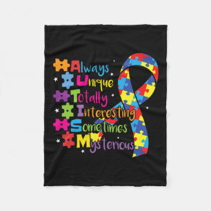 Autisme 1 fleece deken