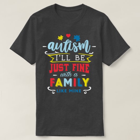AUTISME 25 T-SHIRT (Design voorkant)