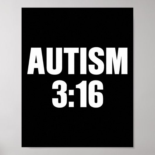 Autisme 316 1 poster (Voorkant)