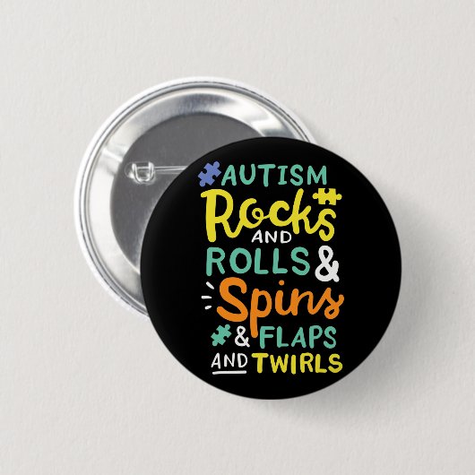 Autisme 3 ronde button 5,7 cm (Voorkant /achterkant)