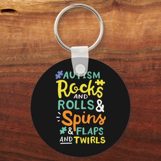 Autisme 3 sleutelhanger (Voorkant)