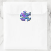Autisme 3D puzzel Ronde Sticker (Tas)