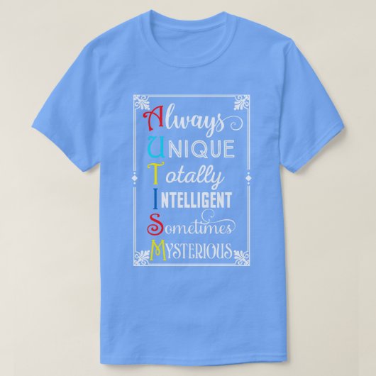 autisme ( 9 ) t-shirt (Design voorkant)