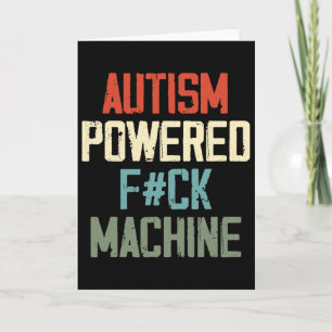 Autisme Aangedreven F#ck Machine Retro Gezondheids Kaart