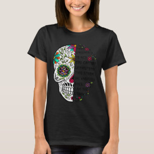 Autisme Acceptatie Autism mam Suiker Skull T-shirt