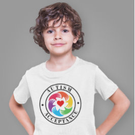Autisme Acceptatie Handen En Hart Cirkel T-shirt