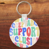 autisme acceptatie inclusie ondersteuning empowerm sleutelhanger (Voorkant)