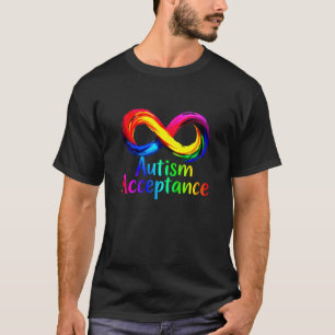 Autisme Acceptatie - Infinity Rainbow Symbol Desig T-shirt