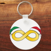 Autisme Acceptatie Kerst Sleutelhanger (Voorkant)