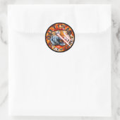 Autisme Acceptatie Laser Tijger Met Explosie Ronde Sticker (Tas)