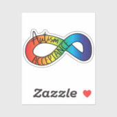 Autisme Acceptatie Neurodiversity Awareness Regenb Sticker (Vel)