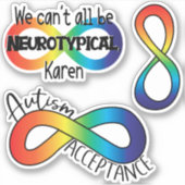 Autisme-acceptatie | Neurodiversity Sticker Pack (Voorkant)