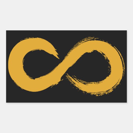 Autisme acceptatie oneindig rechthoekige sticker (Voorkant)