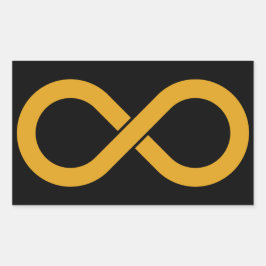 Autisme acceptatie oneindig rechthoekige sticker