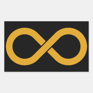 Autisme acceptatie oneindig rechthoekige sticker