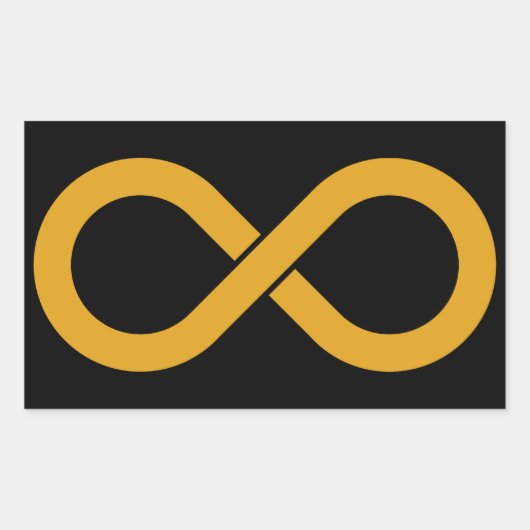 Autisme acceptatie oneindig rechthoekige sticker (Voorkant)