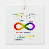Autisme Acceptatie oneindige stippen Ornament (Achterkant)