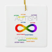 Autisme Acceptatie oneindige stippen Ornament (Voorkant)