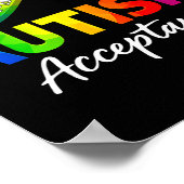Autisme acceptatie oneindigheidssymbool autisme be poster (Hoek)