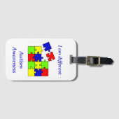 Autisme Acceptatie Puzzel Autisme bewustzijn dag Bagagelabel (Voorkant (horizontaal))