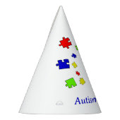 Autisme Acceptatie Puzzel Autisme bewustzijnsdag Feesthoedjes (Links)