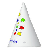 Autisme Acceptatie Puzzel Autisme bewustzijnsdag Feesthoedjes (Rechts)