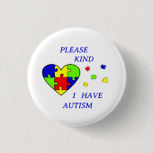 Autisme Acceptatie Puzzle Autism awareness day Ronde Button 3,2 Cm (Voorkant)