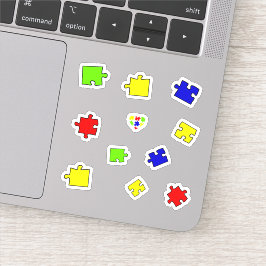 Autisme Acceptatie Puzzle Autism awareness day Sticker