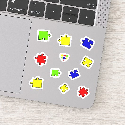 Autisme Acceptatie Puzzle Autism awareness day Sticker (Detail)