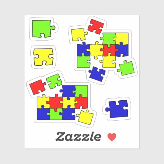 Autisme Acceptatie Puzzle Autism awareness day Sticker (Vel)