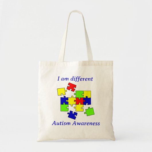 Autisme Acceptatie Puzzle Autism awareness day Tote Bag (Voorkant)