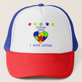 Autisme Acceptatie Puzzle Autism awareness day Trucker Pet
